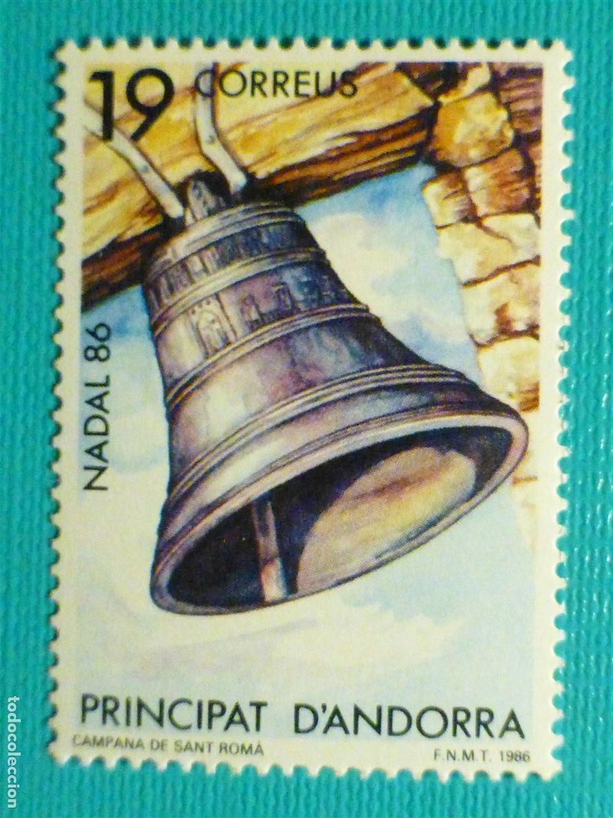 Sellos: Sello - Andorra Correo Espa&ntilde;ol - Edifil 194 - 19 PTA - Navidad - A&ntilde;o 1986 - Serie B&aacute;sica - Nuevo