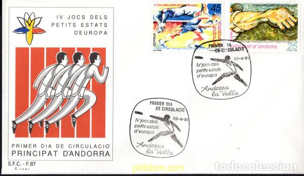 Sellos: 376092 MNH ANDORRA. Adm&oacute;n espa&ntilde;ola 1991 4 JUEGOS DE LOS PEQUE&Ntilde;OS ESTADOS DE EUROPA