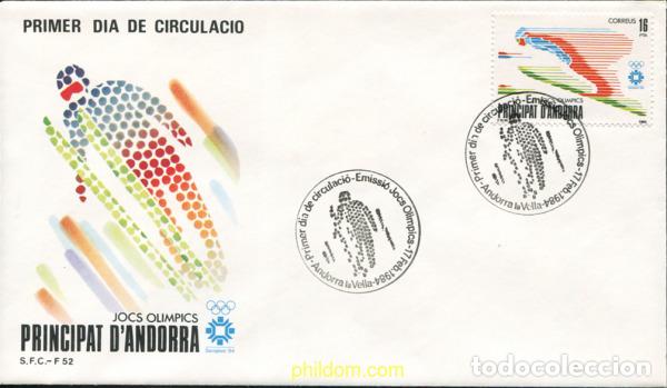 Sellos: 376089 MNH ANDORRA. Adm&oacute;n espa&ntilde;ola 1984 14 JUEGOS OLIMPICOS INVIERNO SARAJEVO 1984