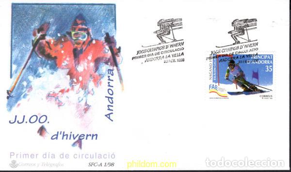 Sellos: 386912 MNH ANDORRA. Adm&oacute;n espa&ntilde;ola 1998 18 JUEGOS OLIMPICOS DE INVIERNO NAGANO 1998