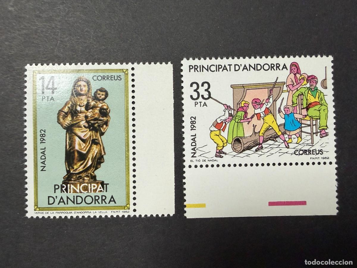 Sellos: ANDORRA, 1982. EDIFIL 166/67. NAVIDAD 1982. SERIE COMPLETA. NUEVOS. SIN FIJASELLOS.