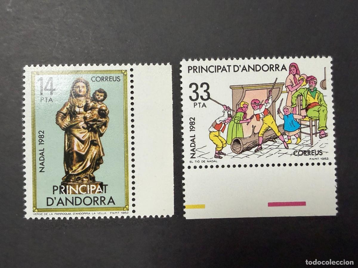 Sellos: ANDORRA, 1982. EDIFIL 166/67. NAVIDAD 1982. SERIE COMPLETA. NUEVOS. SIN FIJASELLOS.