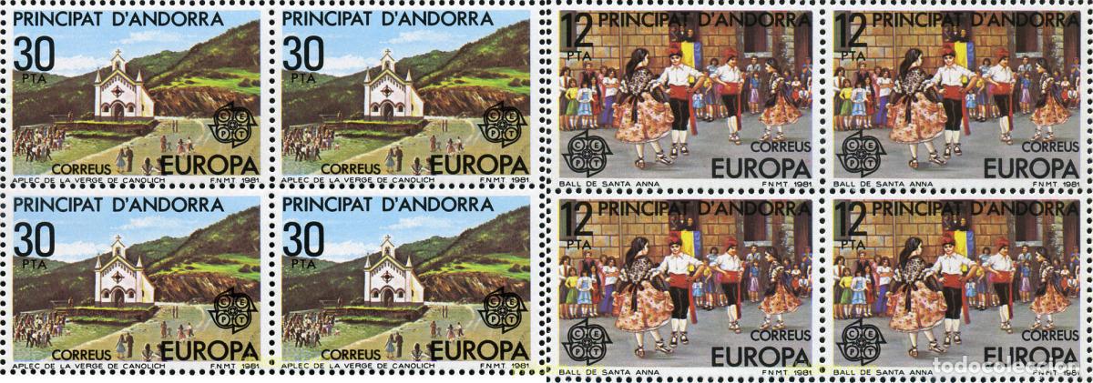 Sellos: 307679 MNH ANDORRA. Adm&oacute;n espa&ntilde;ola 1981 EUROPA CEPT. FOLCLORE
