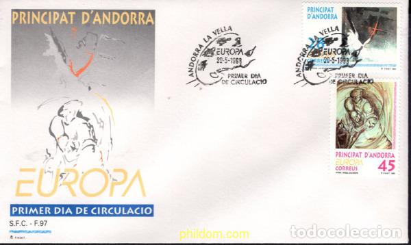 Sellos: 24340 MNH ANDORRA. Adm&oacute;n espa&ntilde;ola 1993 EUROPA CEPT. ARTE CONTEMPORANEO