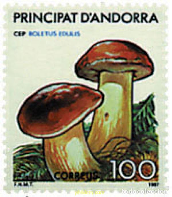 Sellos: 36245 MNH ANDORRA. Adm&oacute;n espa&ntilde;ola 1987 SETAS