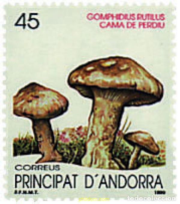 Sellos: 36246 MNH ANDORRA. Adm&oacute;n espa&ntilde;ola 1990 SETAS