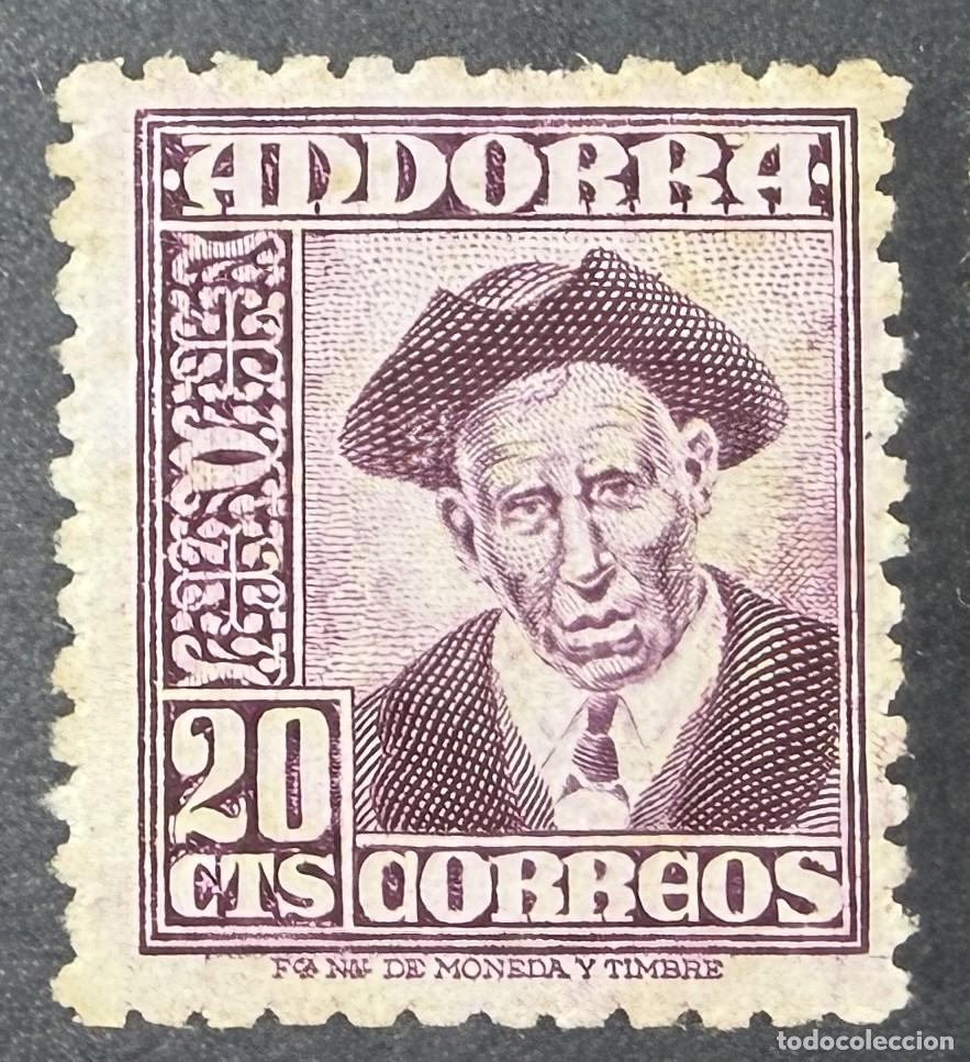 Sellos: ANDORRA, 1948. EDIFIL 48. MANUEL ARENY BONS NUEVO. SIN FIJASELLOS.
