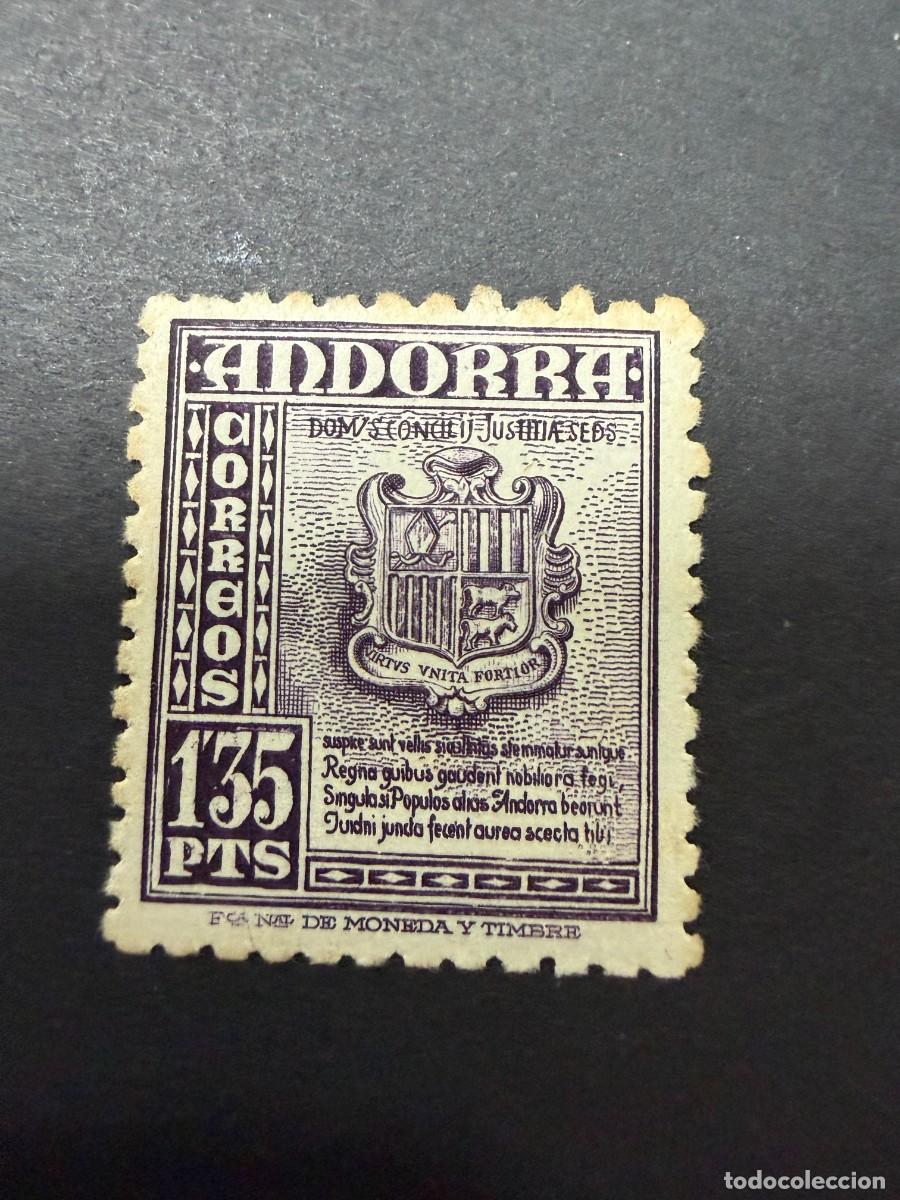 Sellos: ANDORRA, 1948. EDIFIL 55 MANUEL ARENY BONS NUEVO. SIN FIJASELLOS.