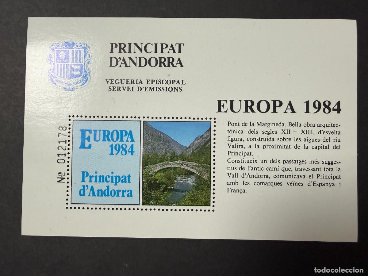 Sellos: ANDORRA ESPA&Ntilde;OLA, 1984. EDIFIL HB 12. PONT DE LA MARGINEDA. NUEVO. SIN FIJASELLOS