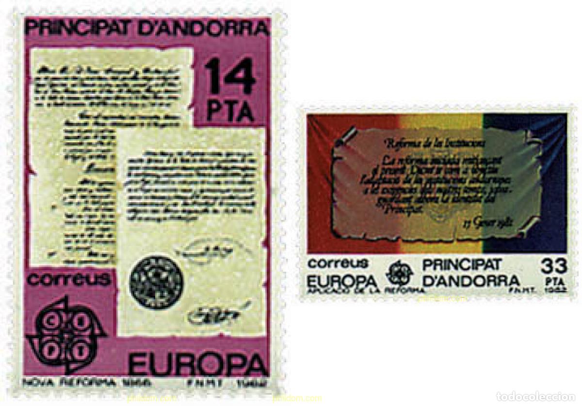 Sellos: 62476 MNH ANDORRA. Adm&oacute;n espa&ntilde;ola 1982 EUROPA CEPT. HISTORIA