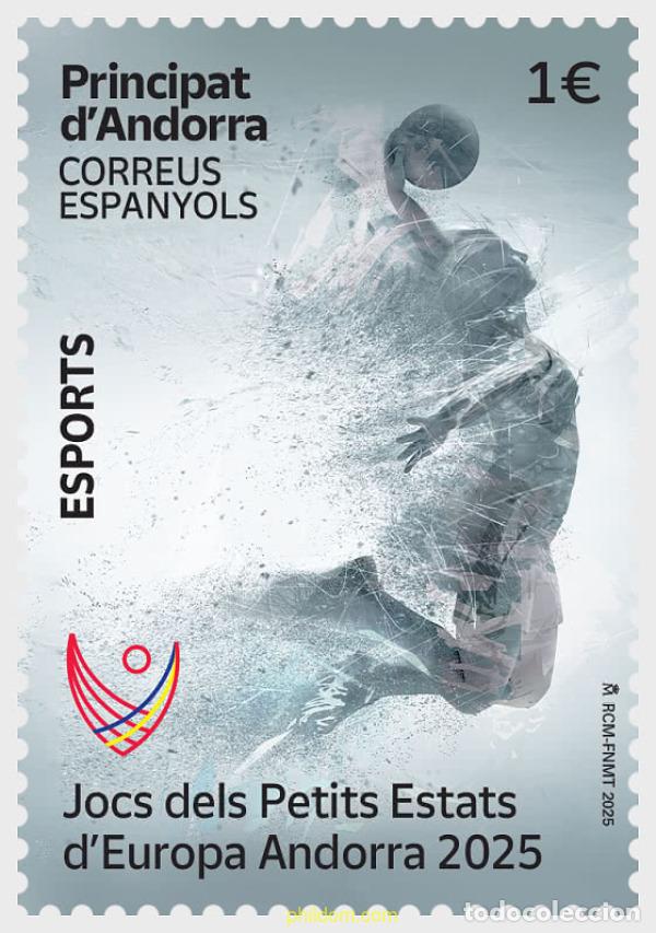 Sellos: 767817 MNH ANDORRA. Adm&oacute;n espa&ntilde;ola 2025 DEPORTES - JUEGOS DE LOS PEQUE&ntilde;OS ESTADOS DE EUROPA ANDO