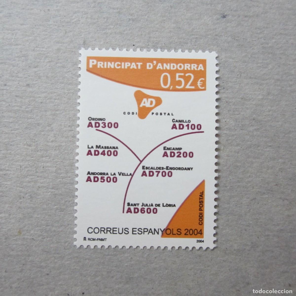 Sellos: ANDORRA 2004, EDIFIL N&ordm; 321 **, CODIGO POSTAL