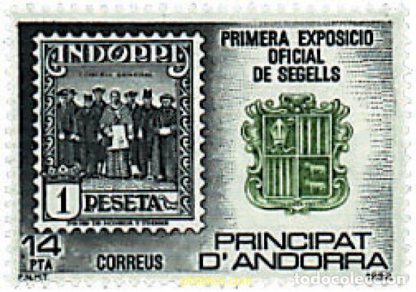 Briefmarken: 57072 MNH ANDORRA. Adm&oacute;n espa&ntilde;ola 1982 PRIMERA EXPOSICION OFICIAL DE SELLOS ANDORRANOS