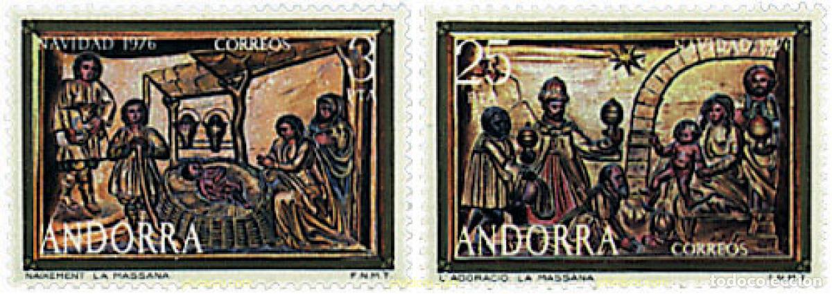 Briefmarken: 46144 MNH ANDORRA. Adm&oacute;n espa&ntilde;ola 1976 NAVIDAD