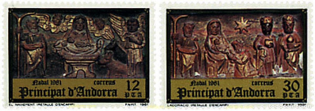 Briefmarken: 46157 MNH ANDORRA. Adm&oacute;n espa&ntilde;ola 1981 NAVIDAD