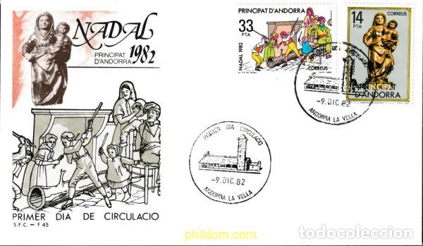 Briefmarken: 404555 MNH ANDORRA. Adm&oacute;n espa&ntilde;ola 1982 NAVIDAD
