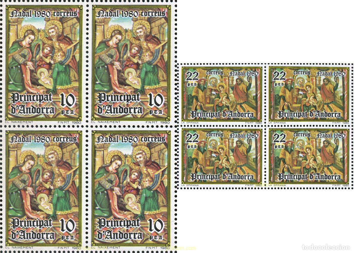 Briefmarken: 307678 MNH ANDORRA. Adm&oacute;n espa&ntilde;ola 1980 NAVIDAD
