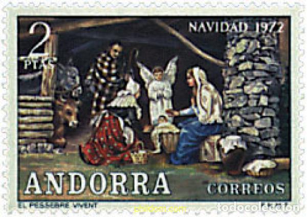 Timbres: 46137 MNH ANDORRA. Adm&oacute;n espa&ntilde;ola 1972 NAVIDAD