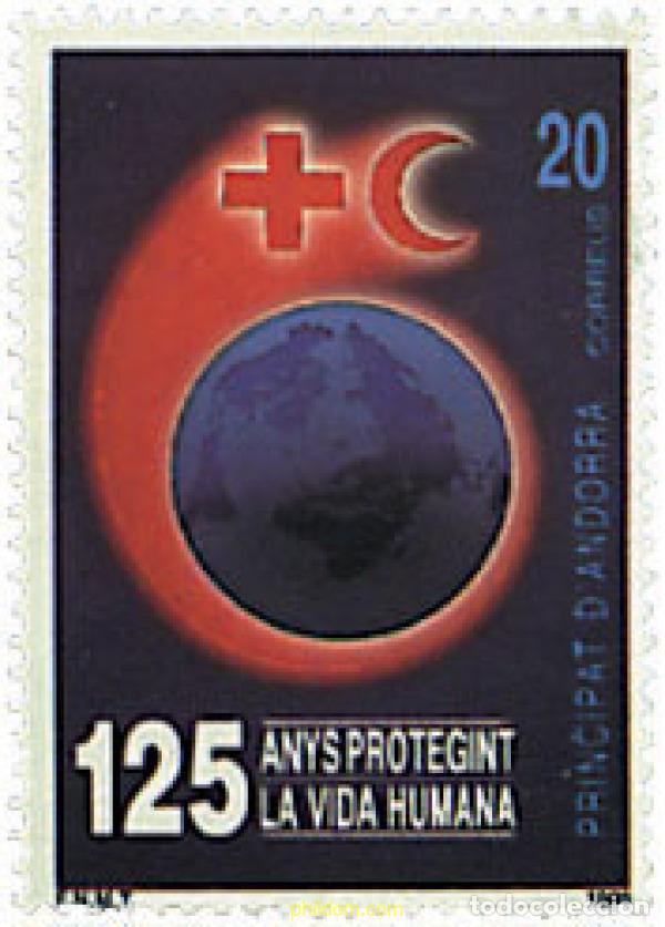Timbres: 46183 MNH ANDORRA. Adm&oacute;n espa&ntilde;ola 1989 125 ANIVERSARIO DE LA CRUZ ROJA