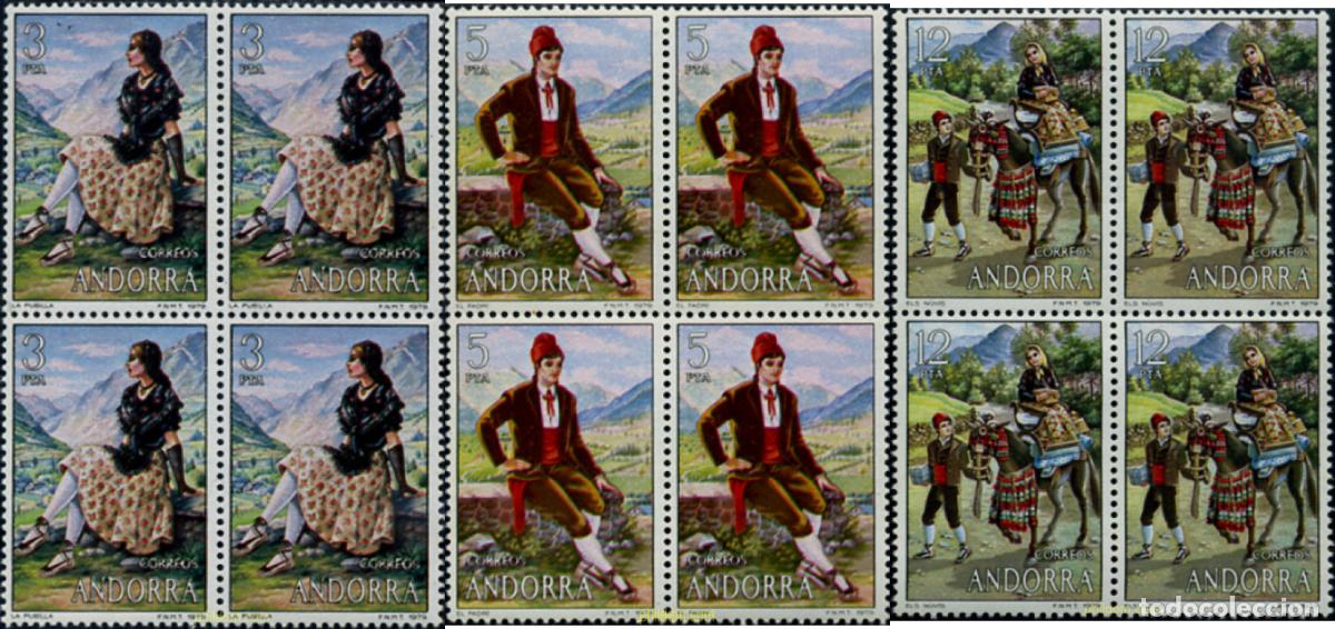 Timbres: 307672 MNH ANDORRA. Adm&oacute;n espa&ntilde;ola 1979 COSTUMBRES TRADICIONALES