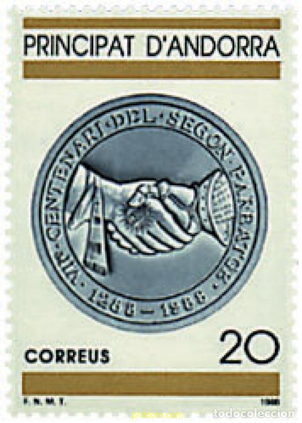 Timbres: 46179 MNH ANDORRA. Adm&oacute;n espa&ntilde;ola 1988 7 CENTENARIO DEL SEGUNDO PAREATGE