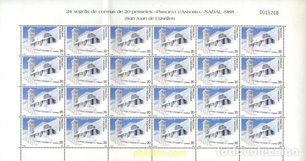 Briefmarken: 679275 MNH ANDORRA. Adm&oacute;n espa&ntilde;ola 1988 NAVIDAD
