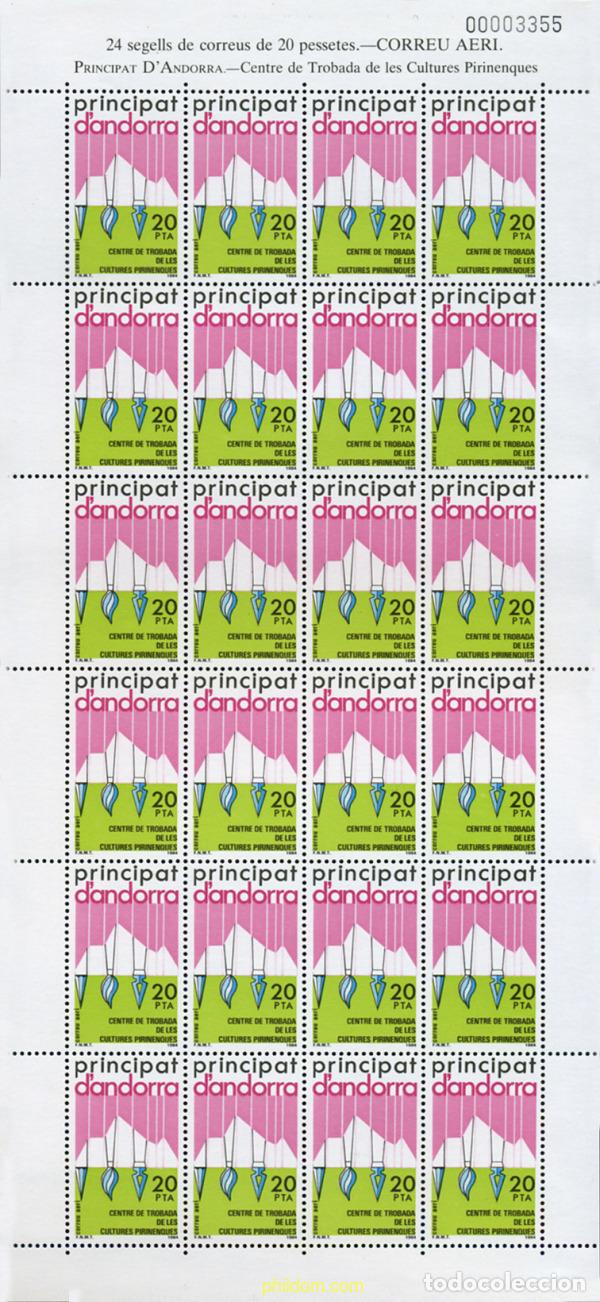 Stamps: 195473 MNH ANDORRA. Adm&oacute;n espa&ntilde;ola 1984 CENTRO DE ENCUENTRO DE CULTURAS PIRENAICAS