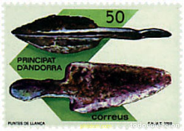 Sellos: 46178 MNH ANDORRA. Adm&oacute;n espa&ntilde;ola 1988 VESTIGIOS DE LA PREHISTORIA ANDORRANA