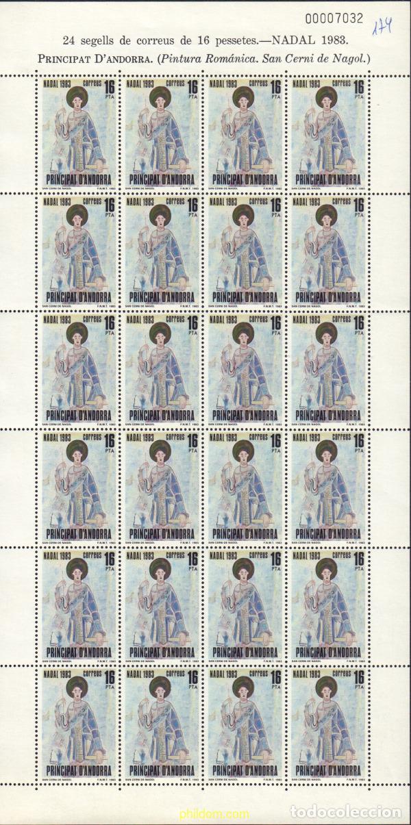 Sellos: 586790 MNH ANDORRA. Adm&oacute;n espa&ntilde;ola 1983 NAVIDAD