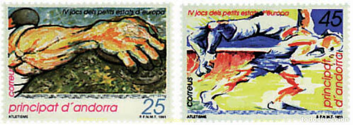 Sellos: 46187 MNH ANDORRA. Adm&oacute;n espa&ntilde;ola 1991 4 JUEGOS DE LOS PEQUE&Ntilde;OS ESTADOS DE EUROPA