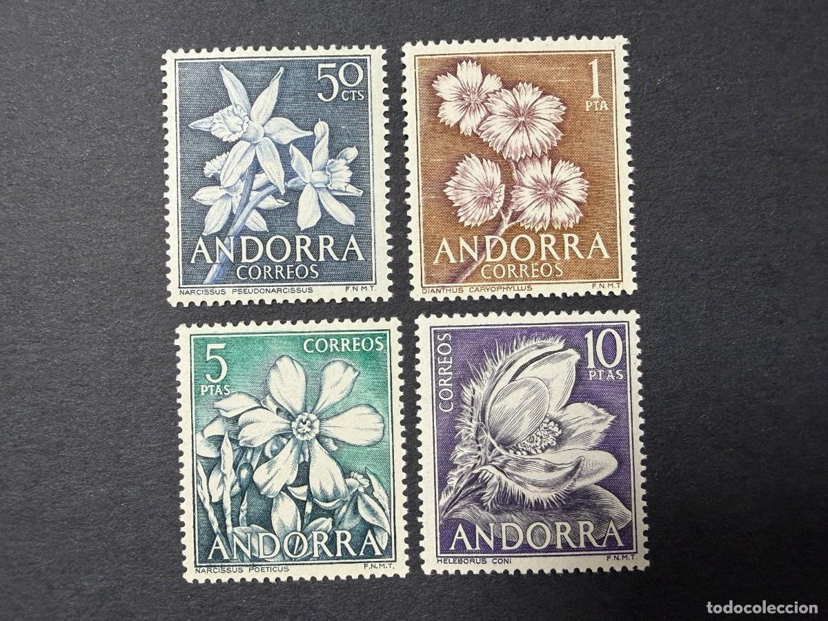 Sellos: ANDORRA ESPA&Ntilde;OLA, 1966. EDIFIL 68/71. PLANTAS. SERIE COMPLETA. NUEVOS. SIN FIJASELLOS