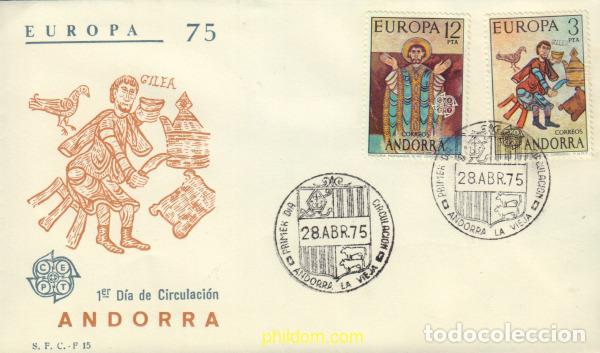 Sellos: 582077 MNH ANDORRA. Adm&oacute;n espa&ntilde;ola 1975 EUROPA CEPT. PINTURAS