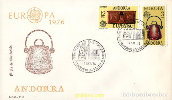 Sellos: 680577 MNH ANDORRA. Adm&oacute;n espa&ntilde;ola 1976 EUROPA CEPT 1976 - ARTESANIA