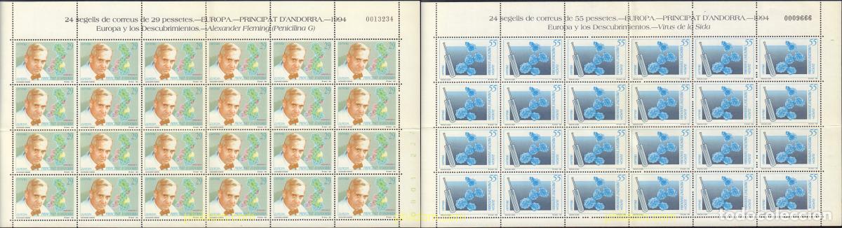 Sellos: 584401 MNH ANDORRA. Adm&oacute;n espa&ntilde;ola 1994 EUROPA CEPT. GRANDES DESCUBRIMIENTOS
