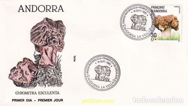 Sellos: 285215 MNH ANDORRA. Adm&oacute;n espa&ntilde;ola 1985 SETAS