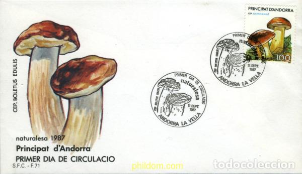 Sellos: 195931 MNH ANDORRA. Adm&oacute;n espa&ntilde;ola 1987 SETAS
