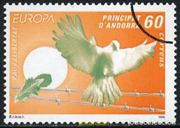 Sellos: 179201 MNH ANDORRA. Adm&oacute;n espa&ntilde;ola 1995 EUROPA CEPT. PAZ Y LIBERTAD