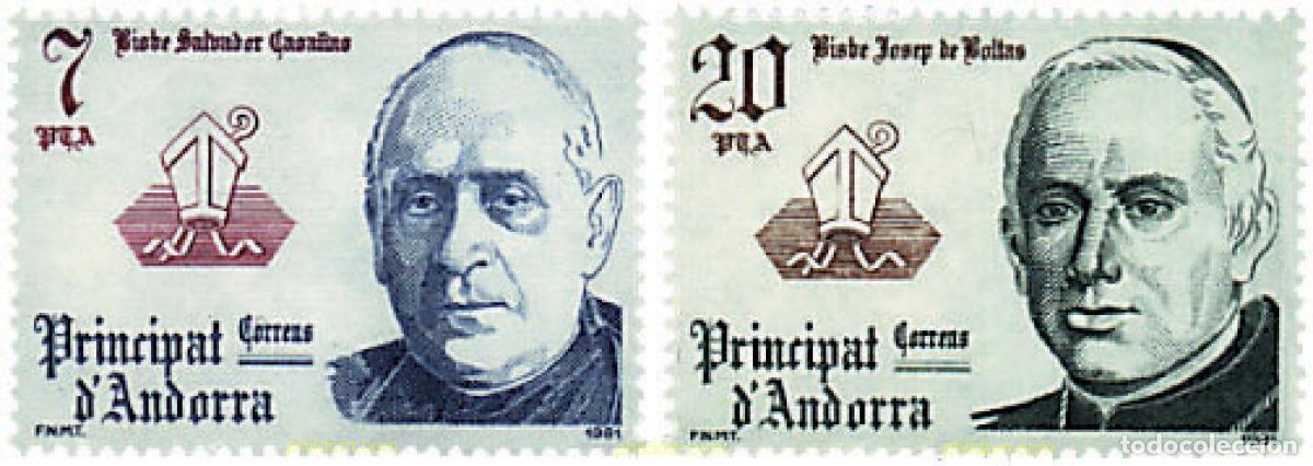 Timbres: 46158 MNH ANDORRA. Adm&oacute;n espa&ntilde;ola 1981 CO-PRINCIPES EPISCOPALES DEL PRINCIPADO DE ANDORRA