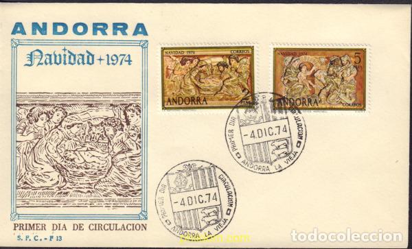 Sellos: 404576 MNH ANDORRA. Adm&oacute;n espa&ntilde;ola 1974 NAVIDAD