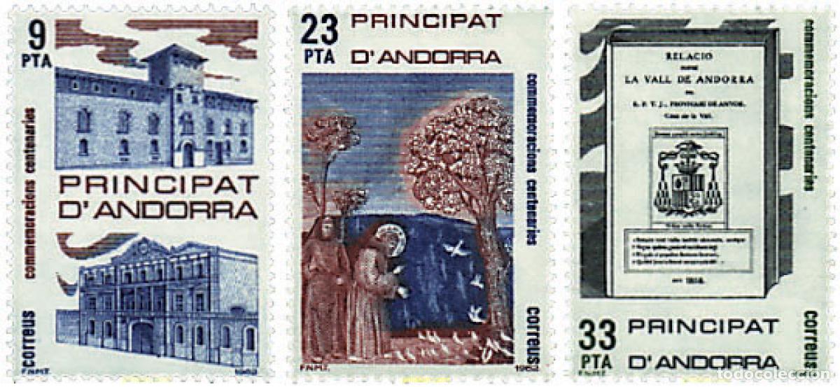 Sellos: 46162 MNH ANDORRA. Adm&oacute;n espa&ntilde;ola 1982 COMMEMORACIONES DIVERSAS