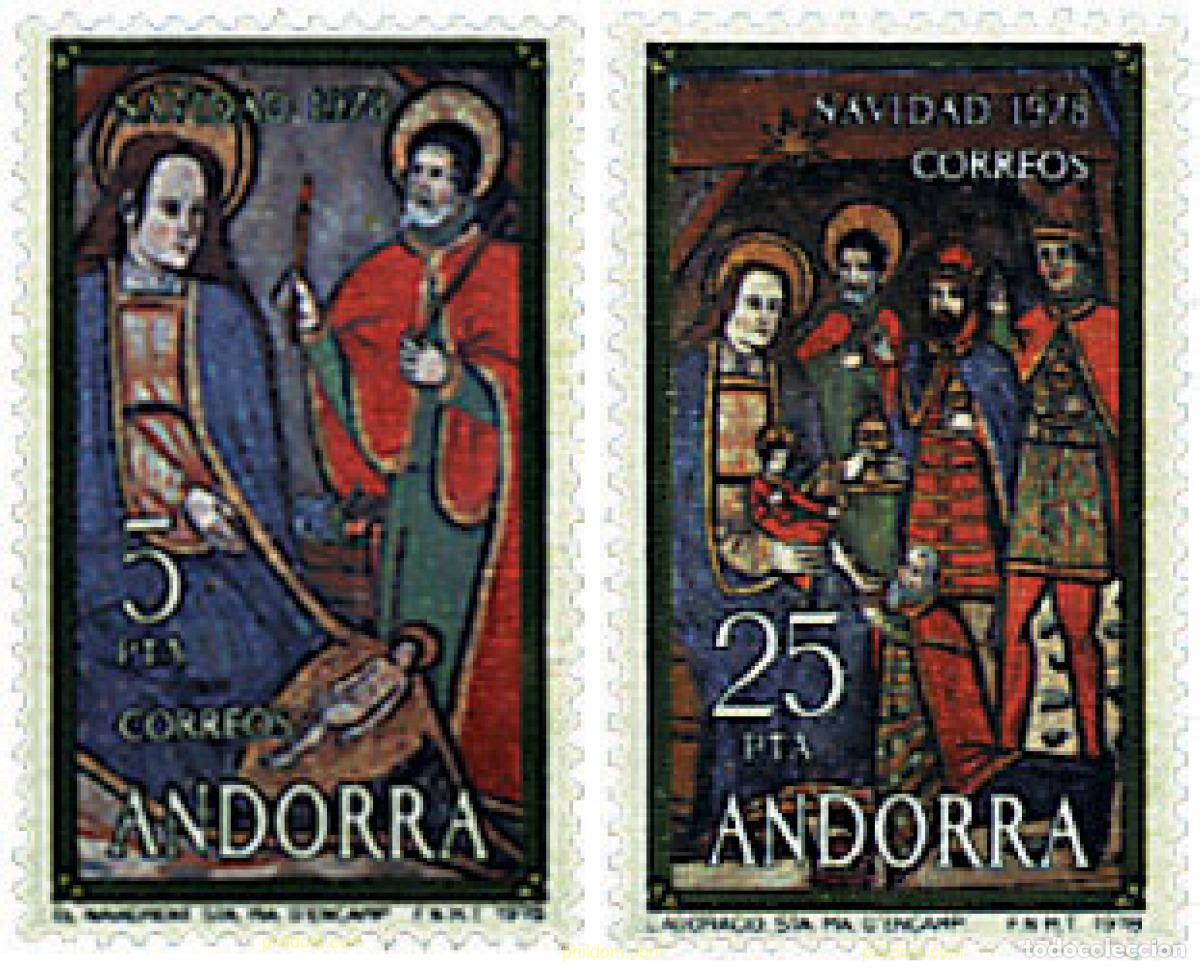 Sellos: 46149 MNH ANDORRA. Adm&oacute;n espa&ntilde;ola 1978 NAVIDAD