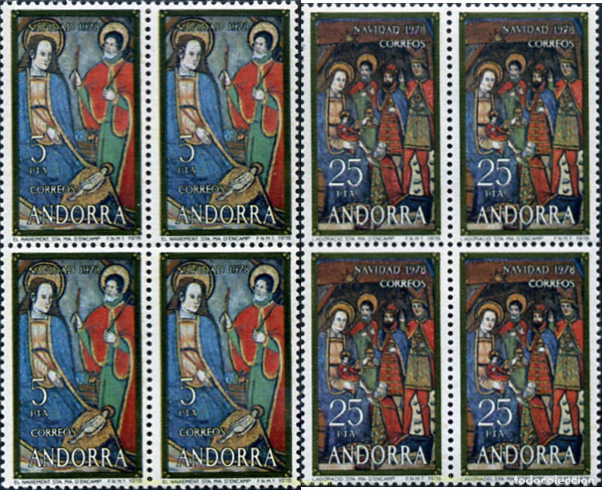 Sellos: 307663 MNH ANDORRA. Adm&oacute;n espa&ntilde;ola 1978 NAVIDAD