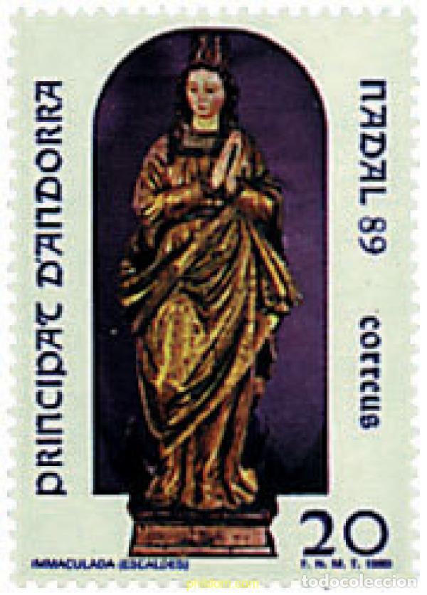 Sellos: 46184 MNH ANDORRA. Adm&oacute;n espa&ntilde;ola 1989 NAVIDAD