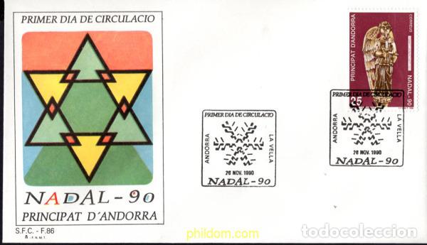 Sellos: 404586 MNH ANDORRA. Adm&oacute;n espa&ntilde;ola 1990 NAVIDAD