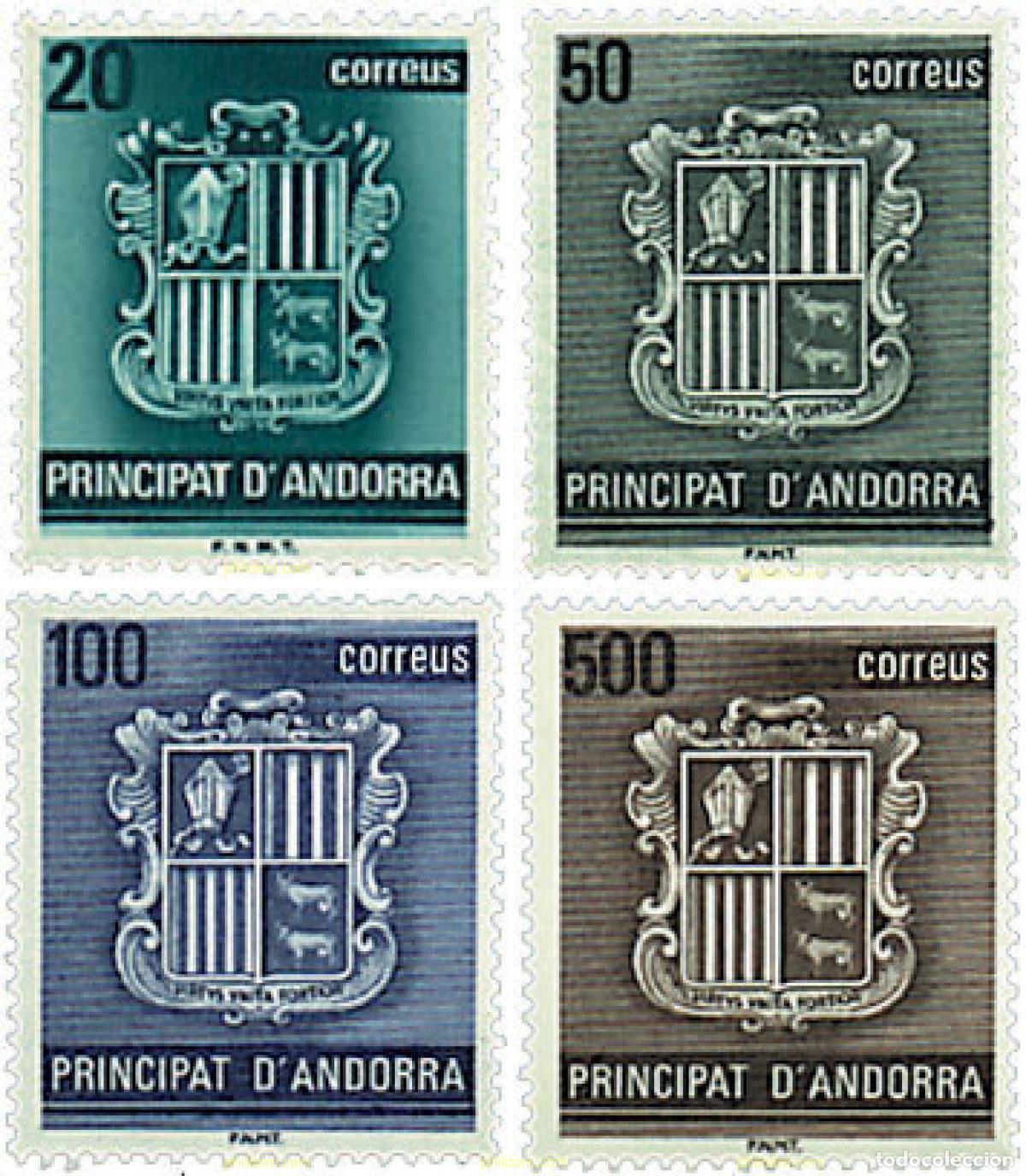 Sellos: 46181 MNH ANDORRA. Adm&oacute;n espa&ntilde;ola 1988 ESCUDOS