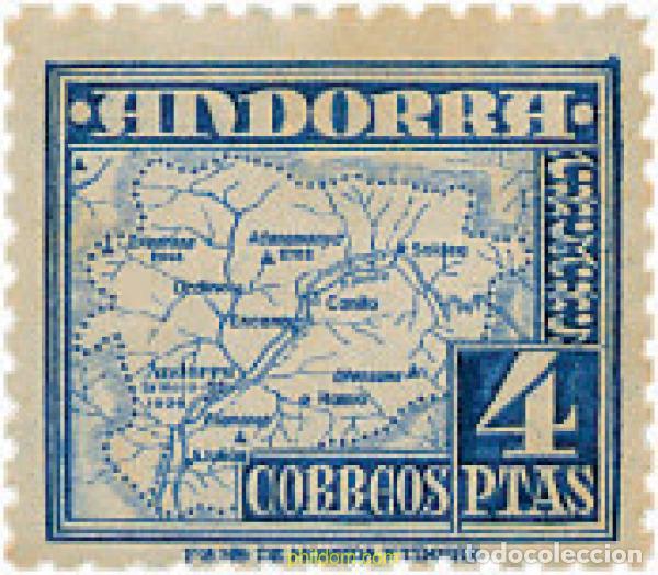 Sellos: 584422 MNH ANDORRA. Adm&oacute;n espa&ntilde;ola 1948 SIMBOLOS NACIONALES
