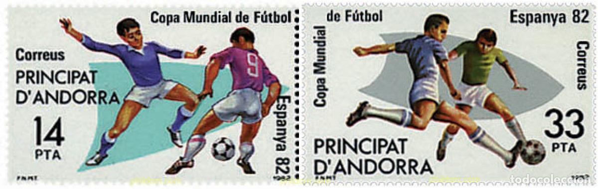 Sellos: 65244 MNH ANDORRA. Adm&oacute;n espa&ntilde;ola 1982 COPA DEL MUNDO DE FUTBOL. ESPA&Ntilde;A-82