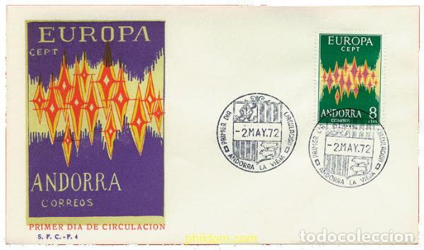 Sellos: 23655 MNH ANDORRA. Adm&oacute;n espa&ntilde;ola 1972 EUROPA CEPT. COMUNICACIONES