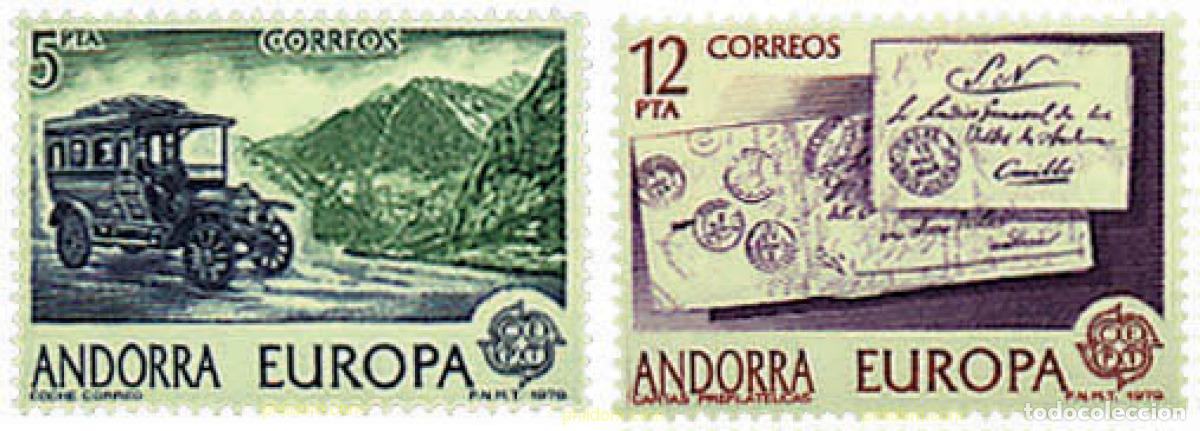 Sellos: 62370 MNH ANDORRA. Adm&oacute;n espa&ntilde;ola 1979 EUROPA CEPT. COMUNICACIONES