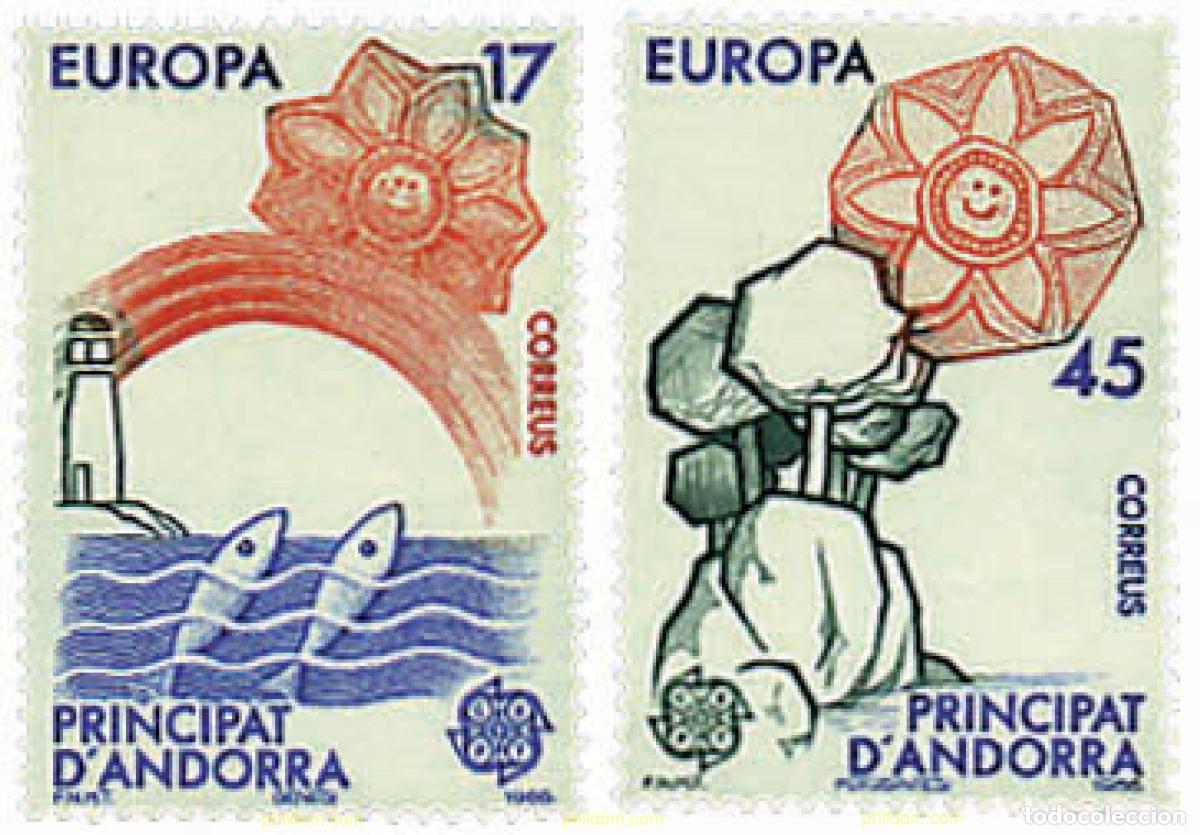 Sellos: 64099 MNH ANDORRA. Adm&oacute;n espa&ntilde;ola 1986 EUROPA CEPT. PATRIMONIO ARTISTICO Y NATURAL